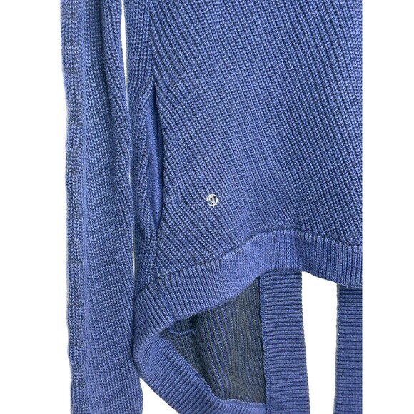 Ivivva by Lululemon To The Moon and Back Hooded Cardigan in Navy Size 10 - Picture 6 of 6
